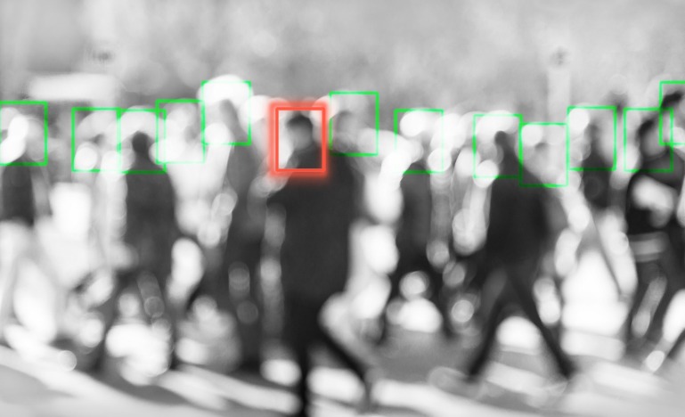 Facial recognition concept