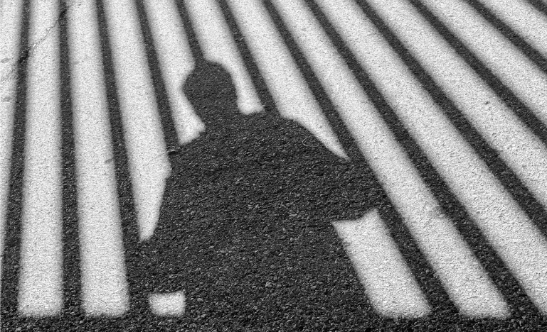 Man behind bars