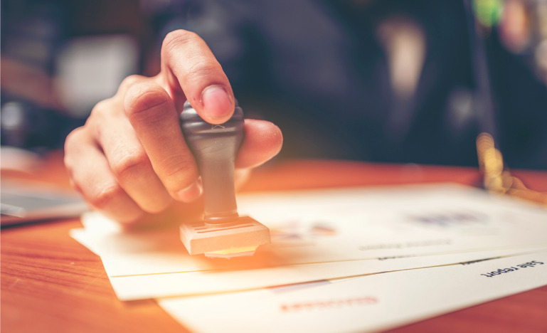 Stamping of work permit