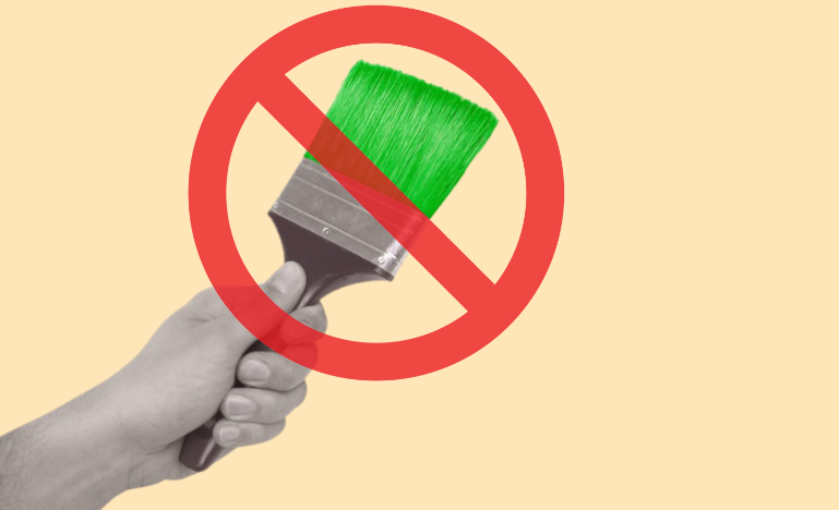 Greenwashing ban concept
