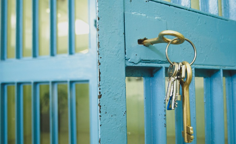 Prison door