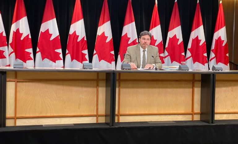 Chief Justice Richard Wagner during his annual press conference