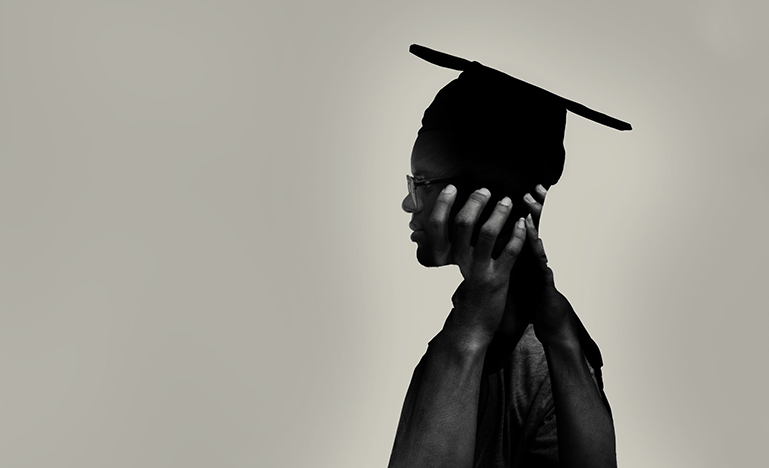 Profile of law graduate struggling with debt