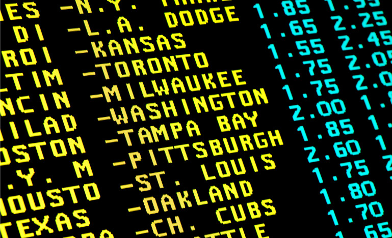 Sports betting screen