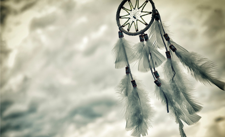 Dreamcatcher in a storm