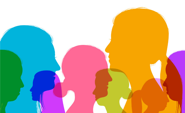 Silhouettes of women