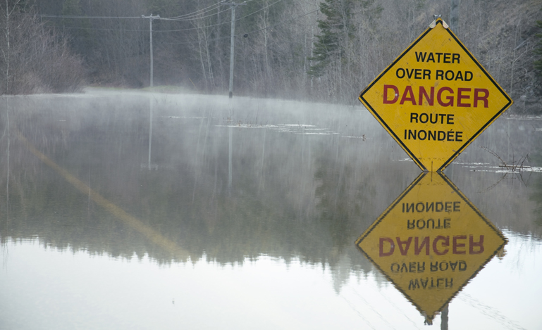 Flooded road