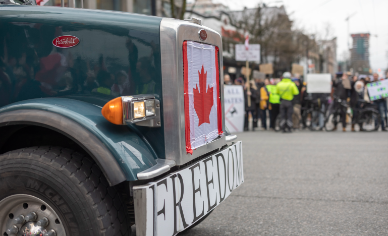 Freedom convoy truck