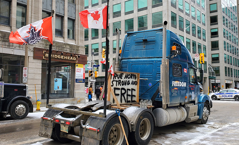 Truckers’ protest