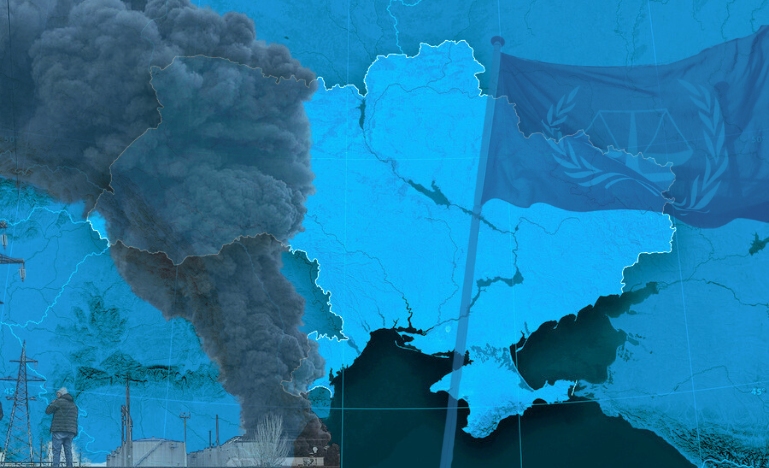 Map of Ukraine in conflict