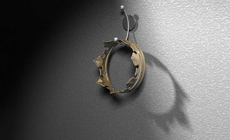 Crown hanging on the wall