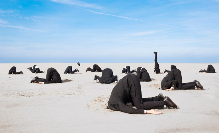 Heads in the sand