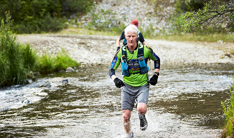 Tom Ullyett running in a race