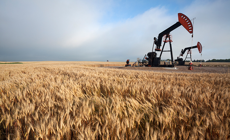 Drilling pump in Manitoba