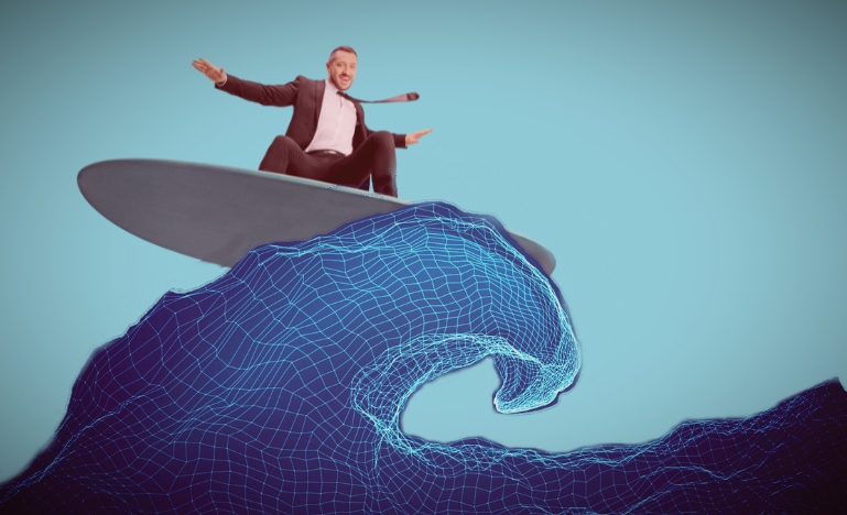 riding the wave