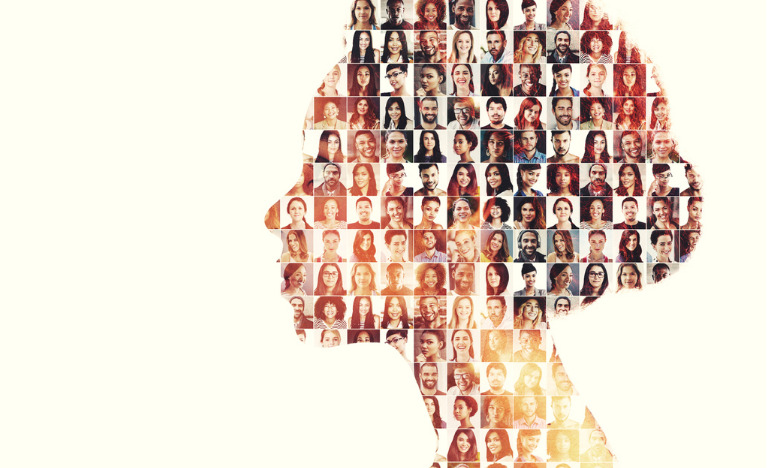 Mosaic of faces
