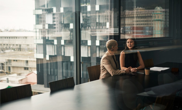 Women in a boardroom