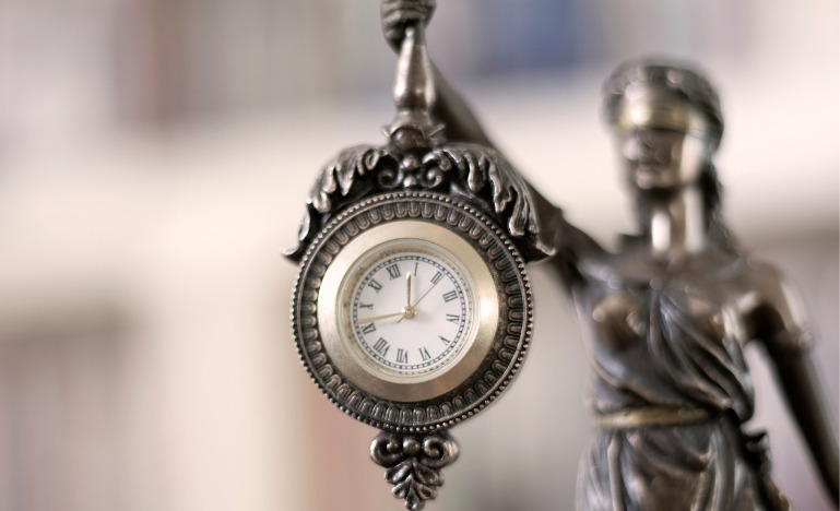 Lady justice clock