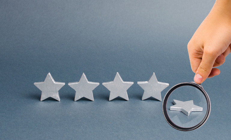 four stars up, one star down