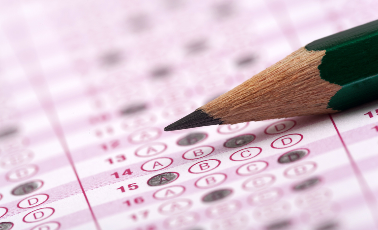 Feuille de réponses pour un test standardisé