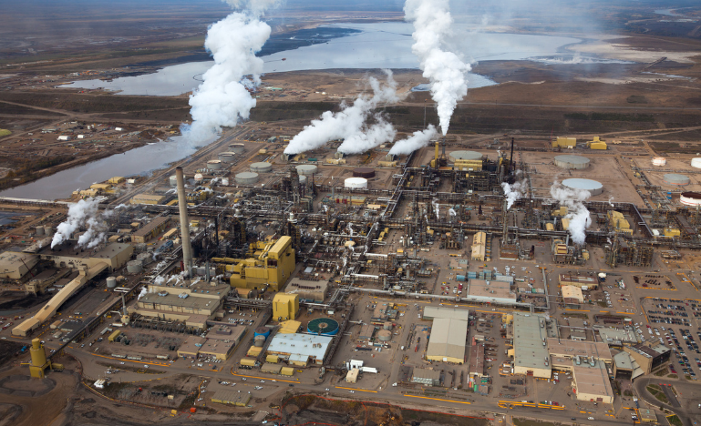 Oil sands operations in Fort McMurray, Alberta