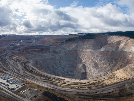 A copper mine in British Columbia