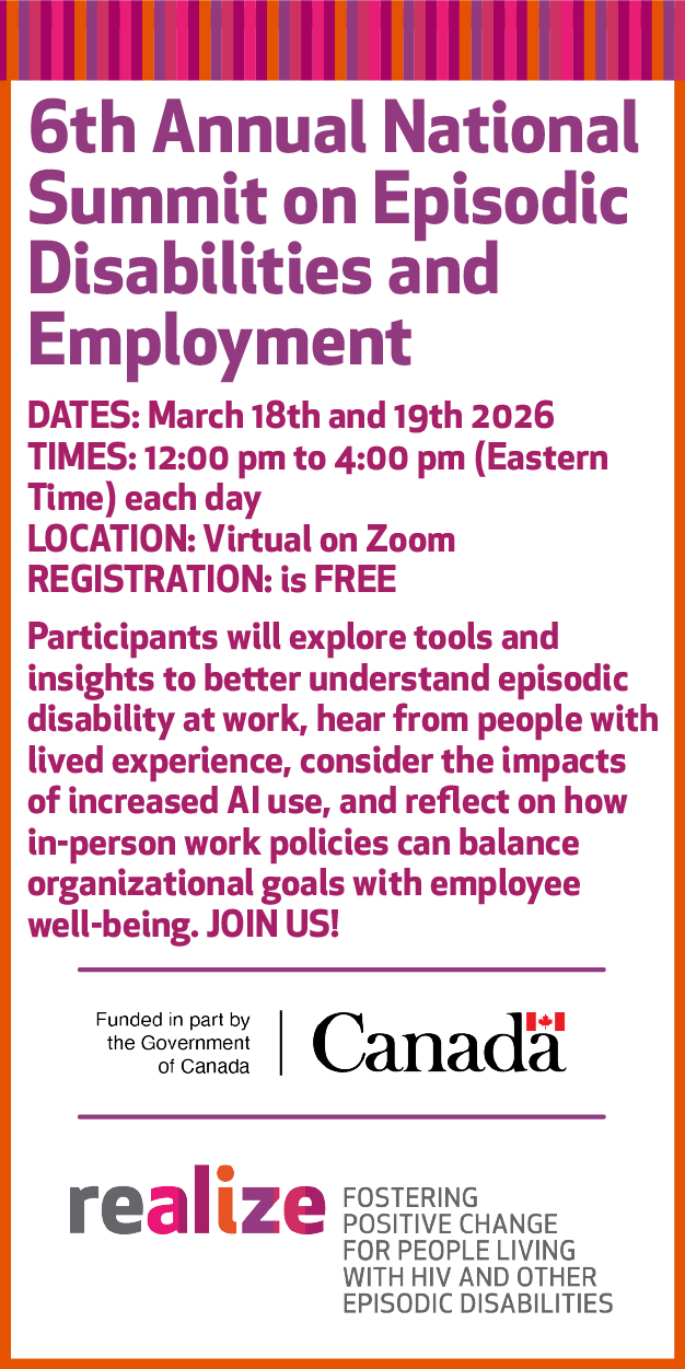 6th annual national summit on episodic disabilities and employment - Realize