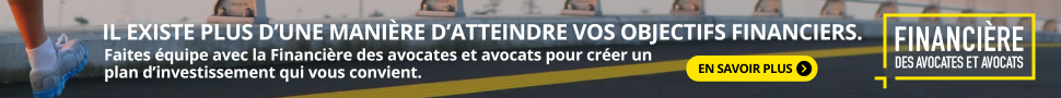 Il existe plus d'une manière d'atteindre vos objectifs financiers. Faites équipe avec la Financière des avoactes et avocats pour créer un plan d'investissement qui vous convient. En savoir plus. Financière des advocates et avocats