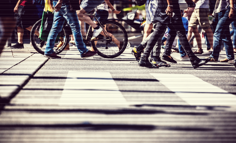 People in the street