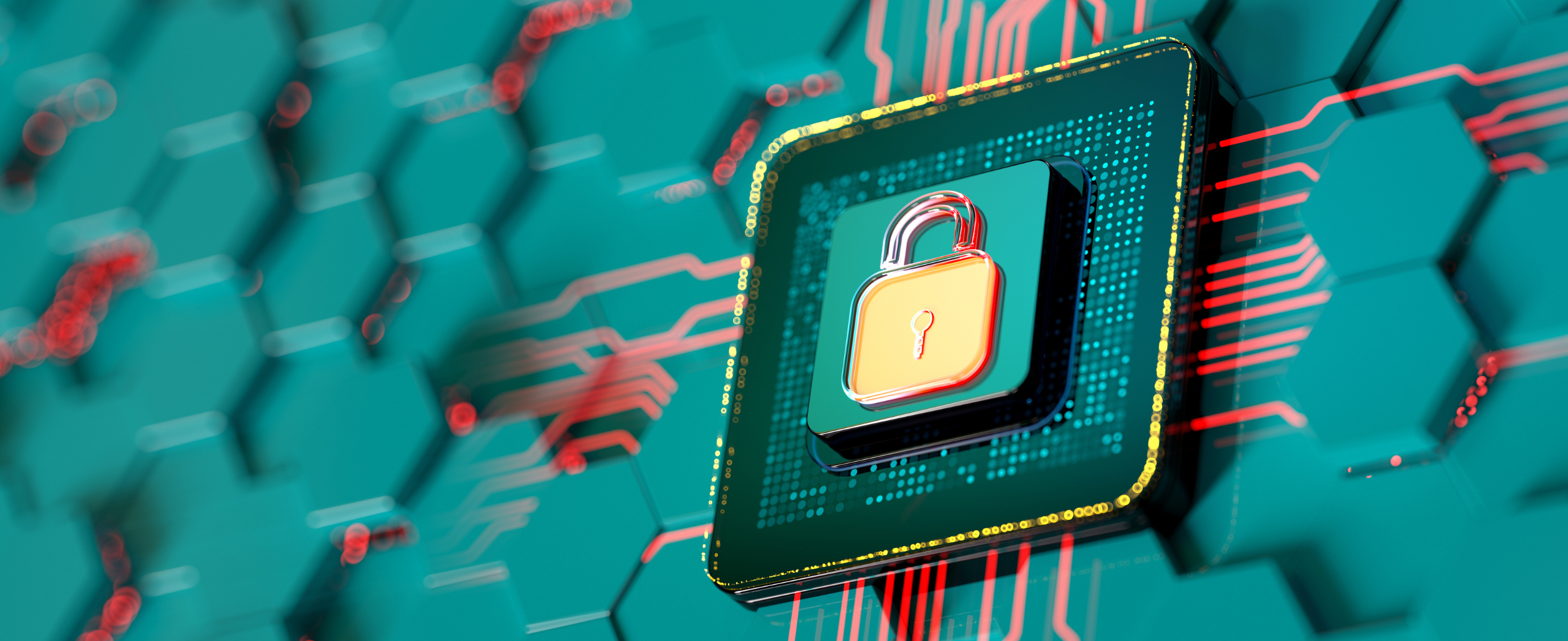 A graphic depiction of cybersecurity