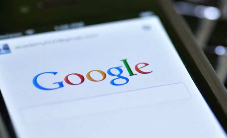 Page de recherche Google