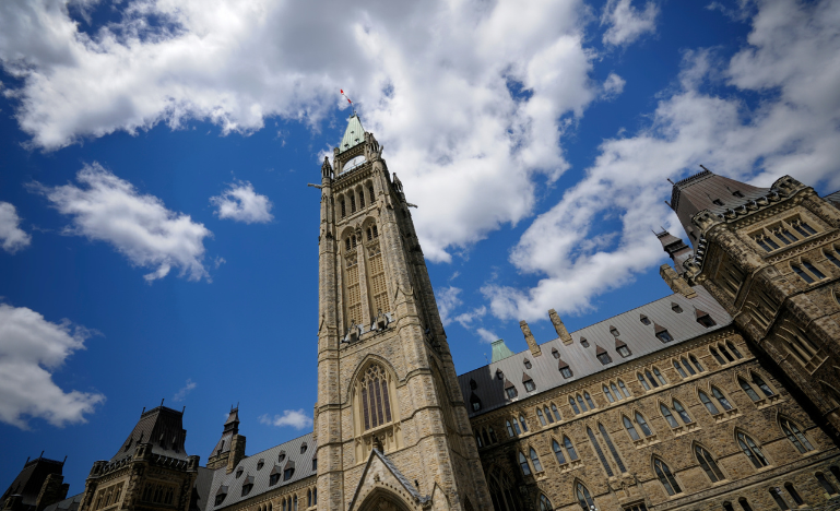 The Peace Tower on Parliament Hill