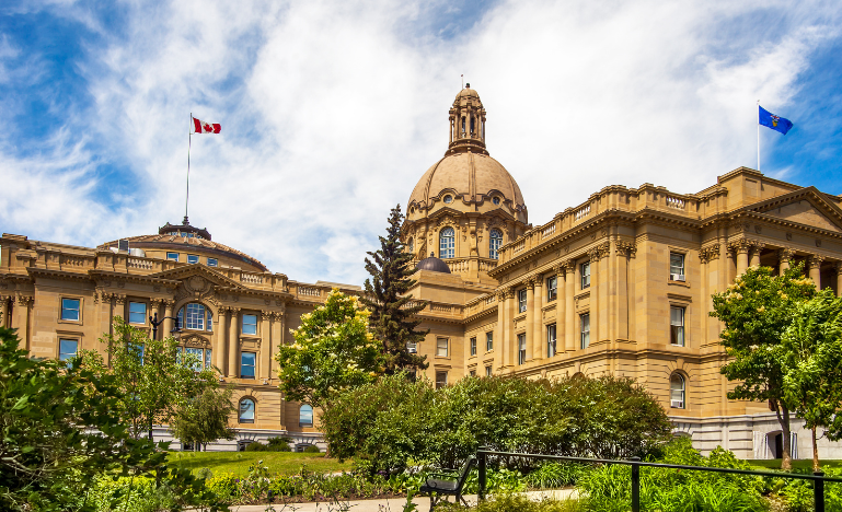 The Alberta legislature