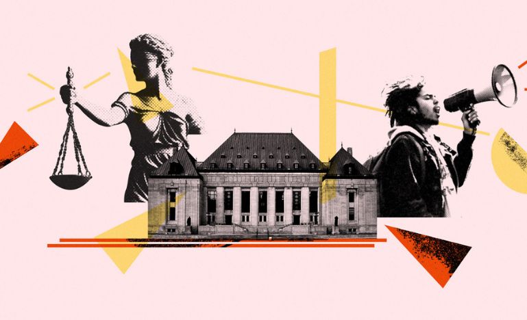 A graphic of the Supreme Court of Canada