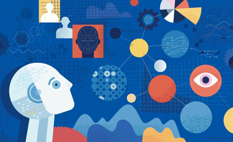 Illustration of automated AI decision-making