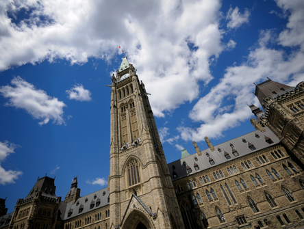 The Peace Tower on Parliament Hill