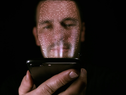 Facial recognition technology on phone