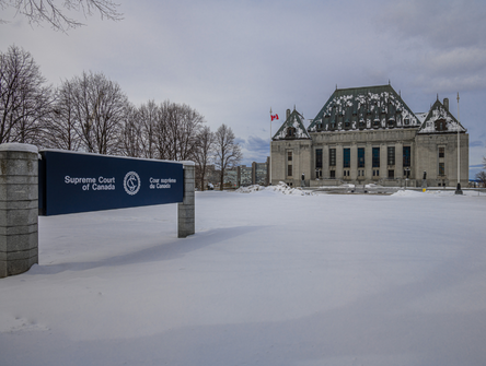 The Supreme Court of Canada in winter