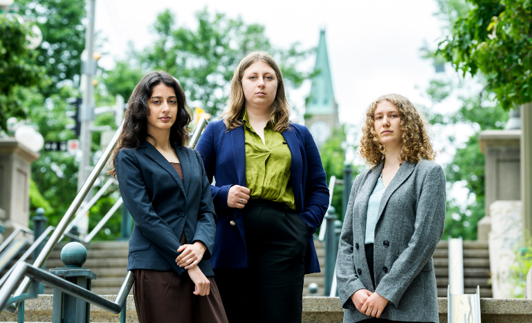 From left: Sophia Mathur, Marie Maltais, and Shirley Barnea